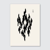 Black (Yatsuo no Tsubaki) Woodblock