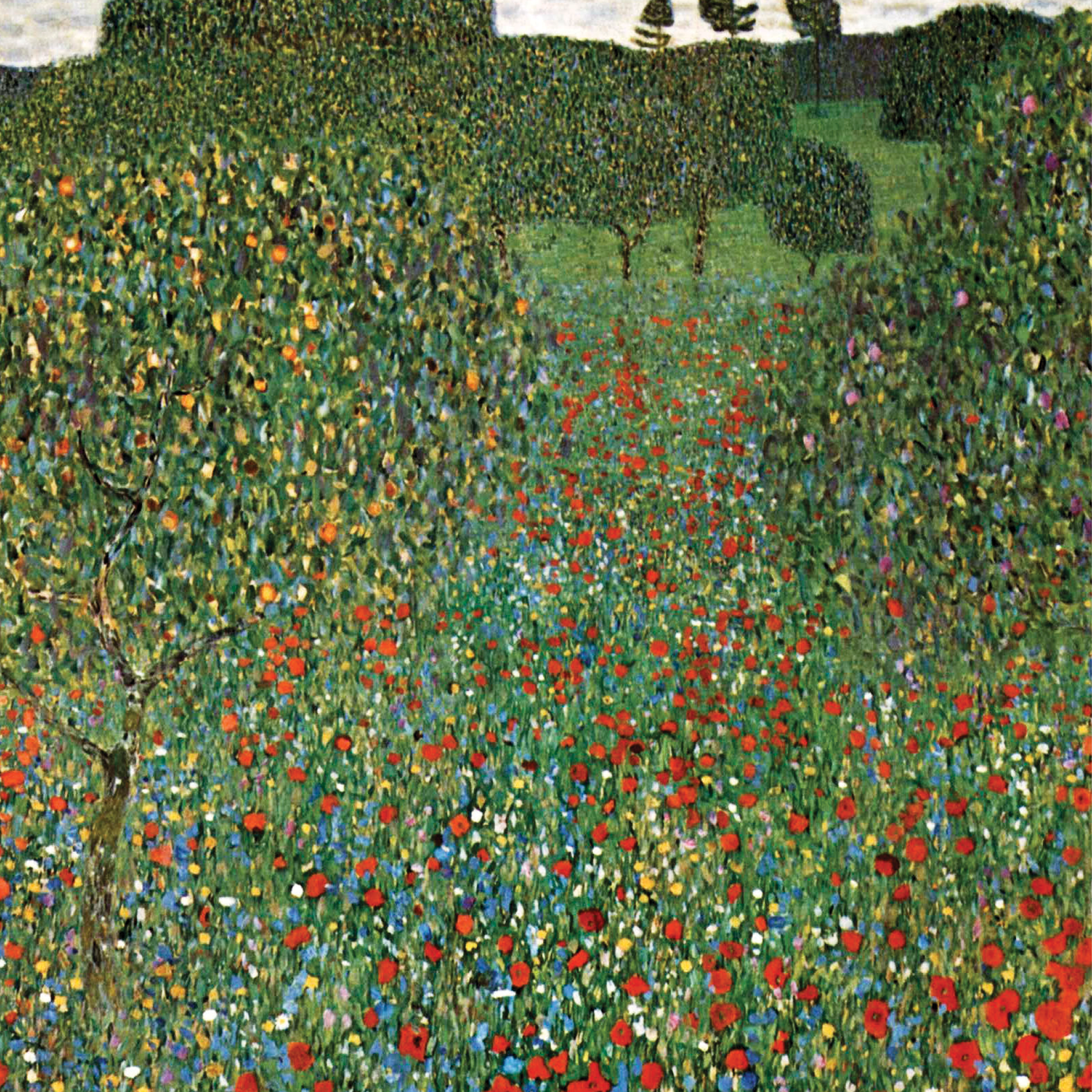Farm Garden with Sunflowers
