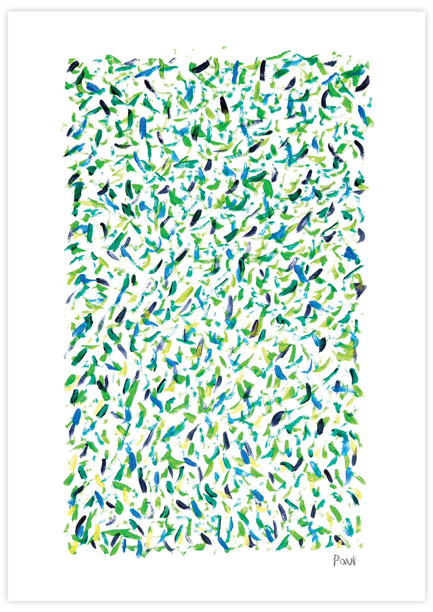 Forest Floor Contemporary Abstract Wall Art Print by Paul