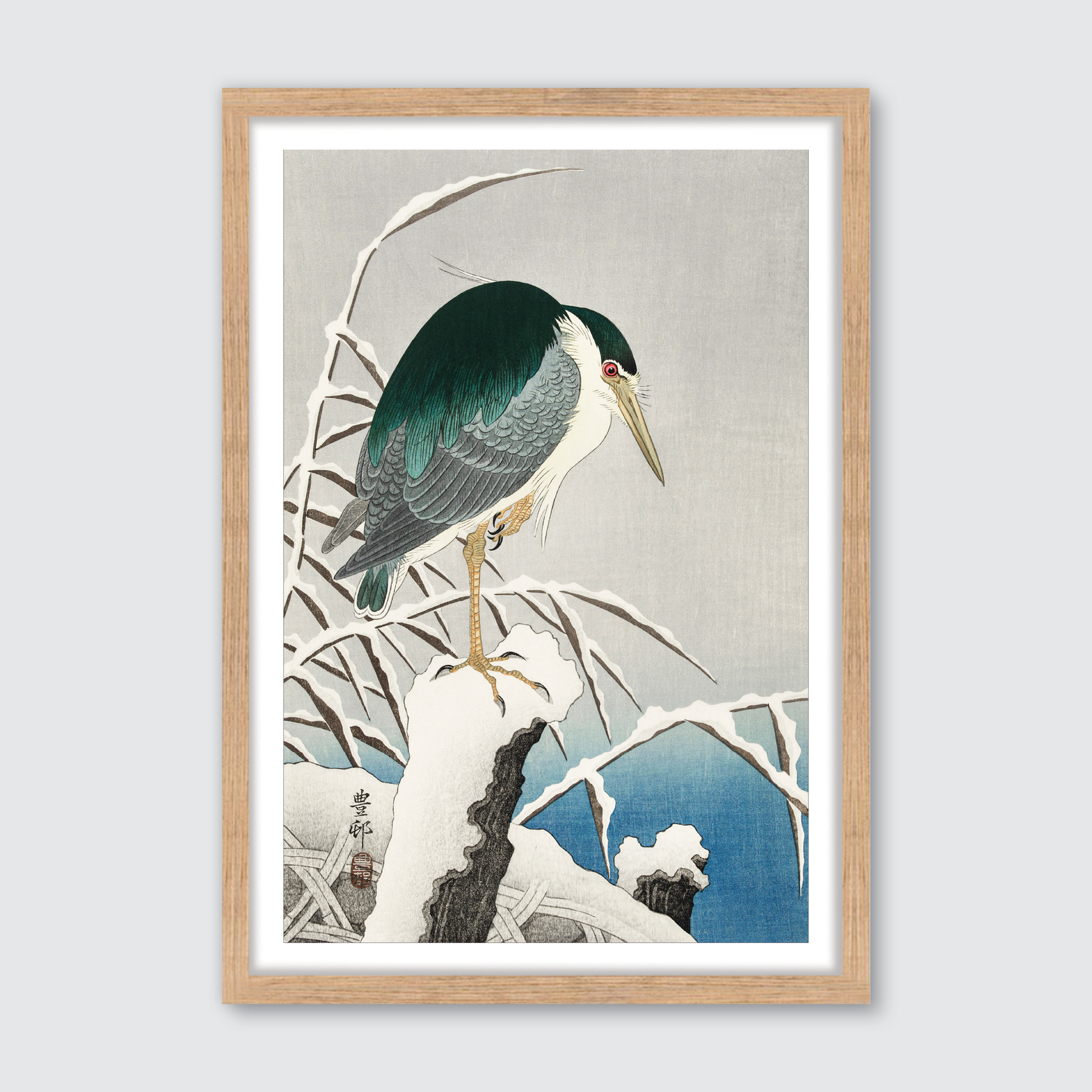 Heron in Snow