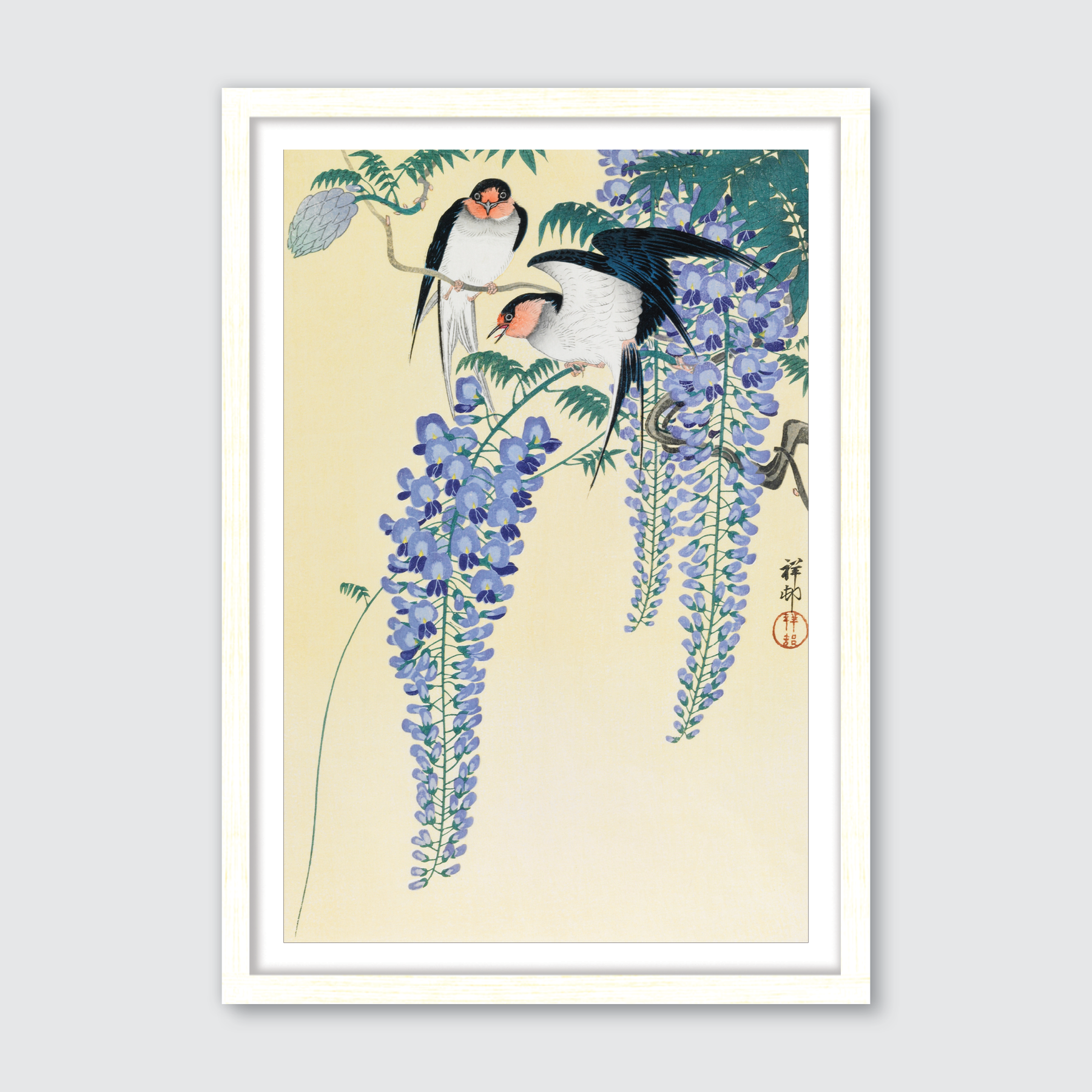 Swallows & Wisteria