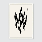 Black (Yatsuo no Tsubaki) Woodblock