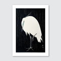 Egret in the Rain
