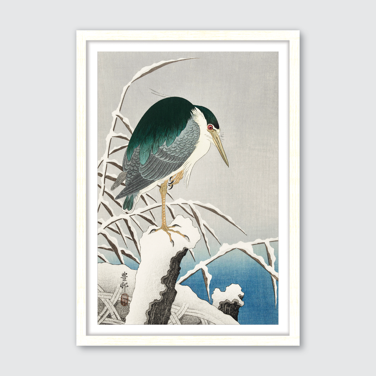 Heron in Snow