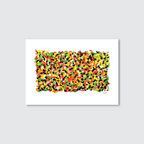 An abstract multicoloured artwork made up of various geometric shapes on a white background, signed with the artist's name 'Paul' at the bottom right.