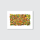 An abstract multicoloured artwork made up of various geometric shapes on a white background, signed with the artist's name 'Paul' at the bottom right.