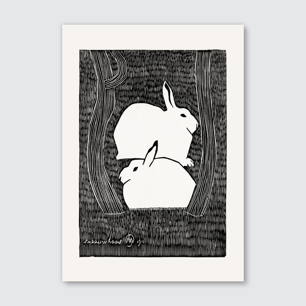 Two Snow Hares (1911)