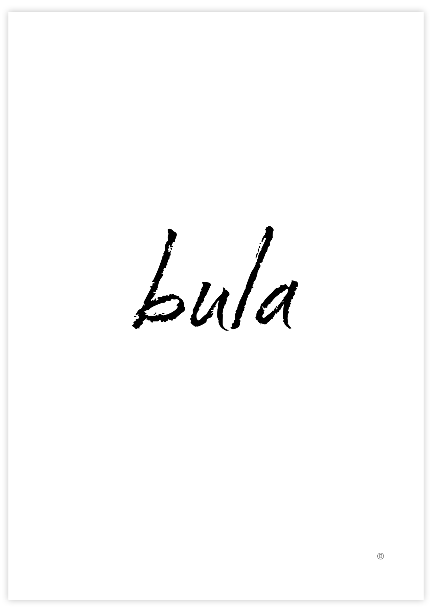 Bula Fiji Greeting Typography Wall Art Print by Art & Realism ...